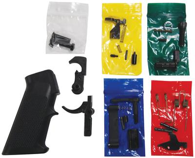 AR-15 Lower Parts Kit - California Compliant Includes <B>B</B>ullet Tip Activated Magazine Release Button
