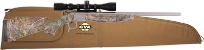 Scout V2 Single Shot Package .44 Magnum 22 Inch Stainless Steel Barrel Synthetic Stock Realtree Xtra Green Camouflage With KonusPro 3-9x40mm Riflescope and Case