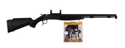 Optima v2 Outfit .50 Caliber 26 Inch Blue Barrel Black Stock and Many Accessories