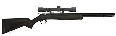Wolf 209 Muzzleloader .50 Caliber 24 Inch Blue Barrel Ambidextrous Composite Stock Black Finish With KonusShot 3-9x32mm Scope and Padded Soft Case