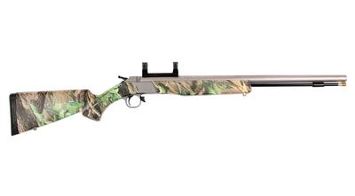 Wolf 209 Magnum .50 Caliber 24 Inch Stainless Steel Barrel DuraSight Dead-On One-Piece Scope Mount Realtree Hardwoods Green HD Stock