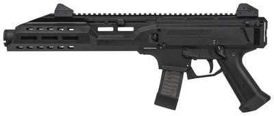 CZ Scorpion EVO 3 S1 With Flash Can 9mm 7.72 Inch Dual Threaded Barrel Adjustable Sights Polymer Frame Black Finish 20 Round