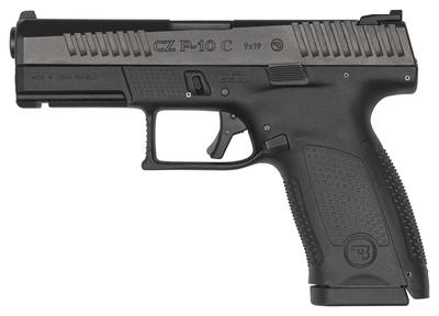 CZ P-10 Compact 9mm 4 Inch Barrel 3-Dot Sights Black Nitride Finish 10 Round