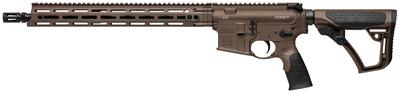 DDM4 V7 5.56mm NATO 16 Inch Threaded Government Profile Barrel 1/2x28 TPI M-LOK Daniel Defense MFR 12 Rail DD Mil-Spec+ Dark Brown Cerakote Finish 10 Round - CA Compliant