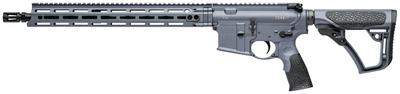 DDM4 V7 5.56mm NATO 16 Inch Threaded Government Profile Barrel 1/2x28 TPI M-LOK Daniel Defense MFR 15 Rail Tornado Gray Cerakote 10 Round - CA Compliant