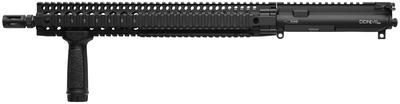 DDM4 v9 Upper Receiver Group Lightweight No Sights 5.56mm 16 Inch Pencil Profile Chrome Moly Vanadium Steel Cold Hammer Forged 1:7 Twist Barrel Black