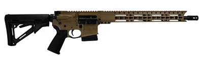DB15 .223 Remington/5.56 NATO 16 Inch Free Float Chrome Moly Barrel with M4 Contour 9 Inch Keymod Rail Magpul CTR Stock with Mil Spec Buffer Flat Dark Earth 10 Round