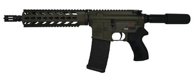 DB15 Pistol 5.56mm NATO 10.5 Inch Barrel OD Green Finish 30 Round