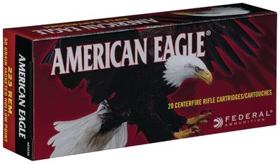 American Eagle .223 Remington 55 Grain Full Metal Jacket Boattail 200 Per Box