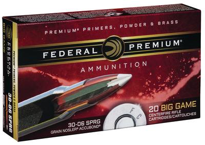 Vital-Shok .30-06 Springfield 165 Grain Nosler AccuBond