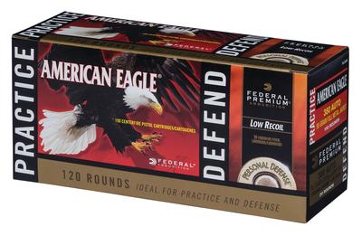 Personal Defense Combo Pack Hydra-Shok/American Eagle .380 ACP 90 Grain 95 Rounds Total
