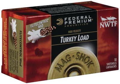 Mag-Shok Turkey Load High Velocity 10 Gauge 3.5 Inch 1300 FPS 2 Ounce 4 Shot 10 Per Box
