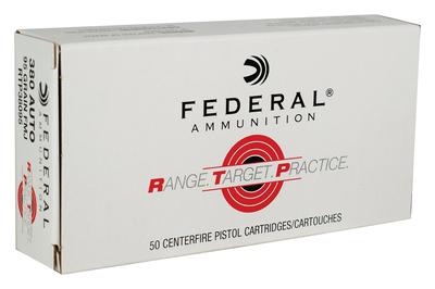 Federal Range and Target Handgun Ammunition .380 ACP 95 Grain Full Metal Jacket