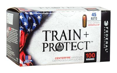 Federal Train + Protect .45 ACP 230 Grain VHP 100 Per Box