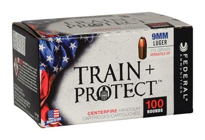 Federal Train + Protect 9mm 115 Grain VHP 100 Per Box