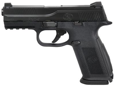 FNS-NMS 9mm4 Inch Barrel Black With Black Slide Fixed Sights Non-Manual Safety 10 Round