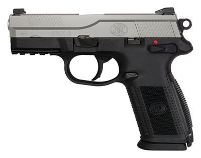 FNX-9 Double Action/Single Action 9mm 4 Inch Barrel Black Finish Black Slide Fixed Sights 17 Round