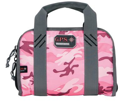Double Compact Pistol Case Pink Camo