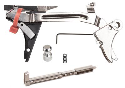 Fulcrum Ultimate Trigger Kit Stainless Trigger Pad with Black Safety for Glock 21SF/30SF