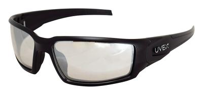 Uvex Extreme Hypershock Safety Glasses Full Black Frame/Mirrored Lens