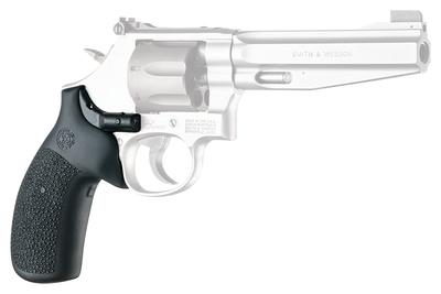 Laser Enhanced Rubber MonoGrip for Smith & Wesson K or L Frame Government Models Black