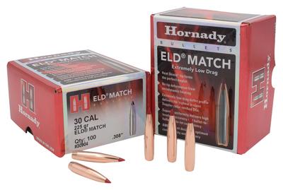 ELD Match Rifle Bullets .308 Diameter 225 Grain