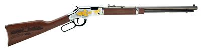 Golden Boy American Railroad Tribute Edition .22 Long Rifle/Long/Short 20 Inch Octagonal Barrel Blue Finish American Walnut Stock Scrollwork and Engraving