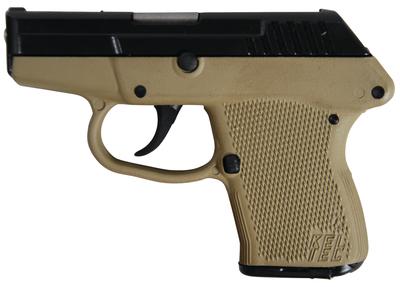 P-32 .32 ACP 2.68 Inch Barrel Blue Slide Cerakote Tan Grip/Frame Double Action Only 7 Round
