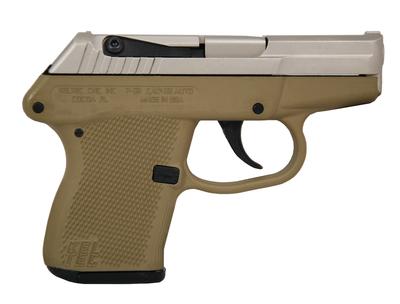 P-32 .32 ACP 2.68 Inch Barrel Nickel Boron Coated Slide Tan Grip/Frame Double Action Only 7 Round