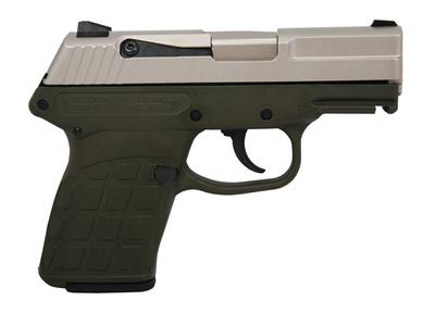 PF-9 9mm Luger 3.1 Inch Barrel Nickel Boron Slide Green Grip/Frame Double Action Only 7 Round