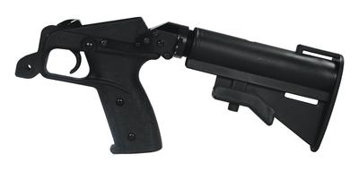 Pistol Grip AR Stock Adapter With Collapsible Stock Black