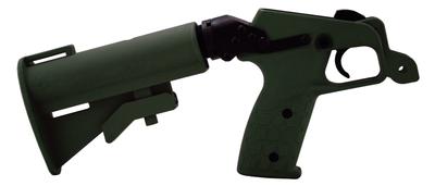 Pistol Grip AR Stock Adapter With Collapsible Stock OD Green