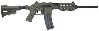 Sport Utility Rimfire .22 Long Rifle 16.1 Inch Blue Barrel OD Green Collapsible Stock 26 Round