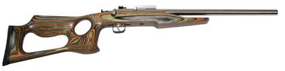 Chipmunk .22 Long Rifle 16 Inch Bull Barrel Stainless Steel Finish Barracuda Style Laminated Thumbhole Stock