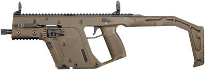 Vector SBR Gen II 9mm 5.5 Inch Threaded Barrel Collapsible Defiance M4 Stock with Adaptor Flat Dark Earth 17 Round All NFA Rules Apply
