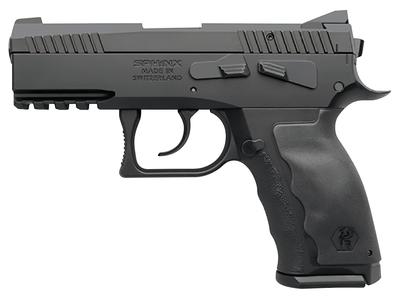 Sphinx SDP Compact Alpha 9x19mm 3.7 Inch Barrel Interchangeable Back-Straps Black 10 Round