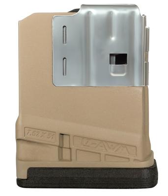 L7 Advanced Warfighter Magazines - L7AWM 7.62mm/.308 Caliber Opaque Dark Earth 5 Round