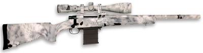 Kryptek Full Dip Rifle Package .22-250 Remington 20 Inch Heavy Barrel 4-16x44mm Nikko Stirling Scope Raid Camouflage 5 Round