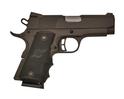 Citadel M-1911 Compact .45ACP 3.5 Inch Barrel Matte Black Finish Hogue Grip Black 7 Round