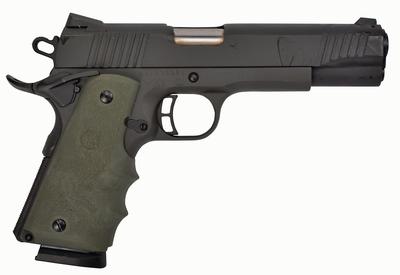 Citadel M-1911 Full Size .45ACP 5 Inch Barrel Matte Black Finish Hogue Synthetic Grip OD Green 8 Round