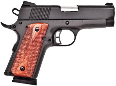 Citadel M-1911 Compact 9mm 3.5 Inch Barrel Matte Black Finish Wood Grip 7 Round
