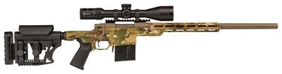 Howa HCR Chassis 6.5 Creedmoor 24 Inch Heavy Barrel Flat Dark Earth Finish LUTH MBA-3 Adjustable Stock Multi-Cam Camouflage Finish Includes Diamond 4-16x50mm Scope 10 Round