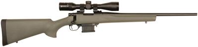 Howa Mini Action/Panamax Package 6.5 Grendel 20 Inch Lightweight Blued Barrel Green Synthetic Stock Nikko Stirling Panamax 4-12x50mm Riflescope 10 Round