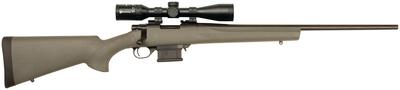 Howa Mini Action/Panamax Package 6.5 Grendel 22 Inch Standard Blued Barrel Green Synthetic Stock Nikko Stirling Panamax 4-12x50mm Riflescope 10 Round