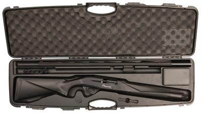 Pointer Over/Under 12 Gauge 3 Inch Chamber 28 Inch Vent-Rib Barrel Fiber Optic Front Sight Black Synthetic Stock With BRLLSC Case