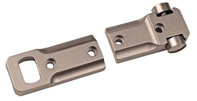 2 Piece Base Standard Winchester 70 Reversible Front/Rear Silver