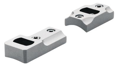 2 Piece Base Dual Dovetail Browning A-Bolt Reversible Front Silver