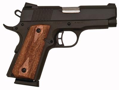 Citadel M-1911 Compact .45ACP 3.5 Inch Barrel Matte Black Finish Wood Grip 7 Round
