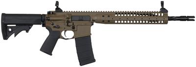 Improved Carbine SPR Platform Rifle 5.56mm NATO 14.7 Inch Helical Fluted Barrel With Permanently Attached Flash Hider (16.1 Inch Total) Patriot Brown 30 Round