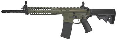 Improved Carbine Enhanced Rifle 5.56mm NATO 14.7 Inch Helical Fluted Barrel With Permanently Attached Flash Hider (16.1 Inches Total) OD Green 30 Round